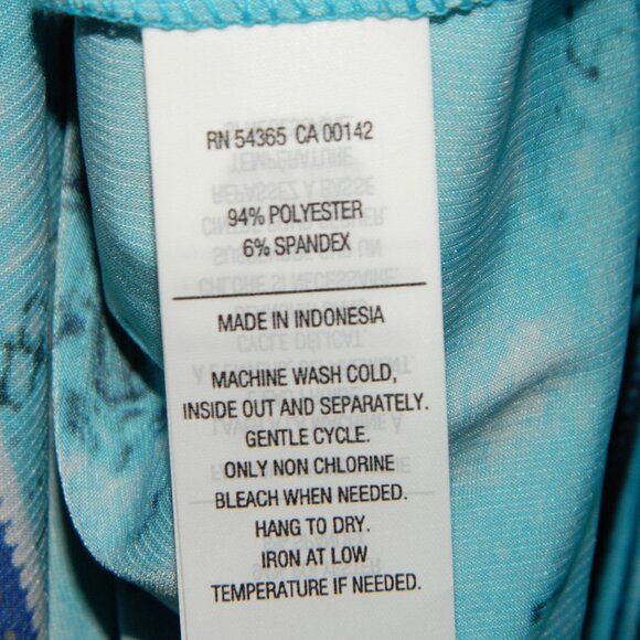 2 for/$40 Nygard Blue Half Button Up Pull Over 3/4 Sleeves Long Tunic Size Small - Picture 15 of 16